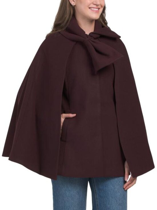 CeCe Jackets & Blazers - CECE Bow Front Cape Coat
